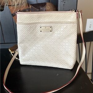 Kate Spade Quilted Cream Crossbody Bag